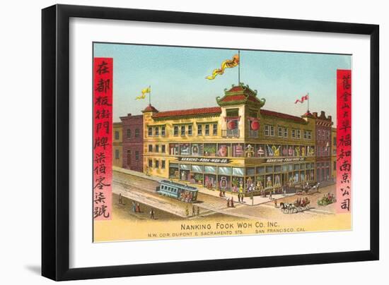 Nanking Fook Woh, Chinatown, San Francisco, California-null-Framed Art Print