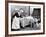 Nanny and Child Playing Hide and Go Seek-null-Framed Photo