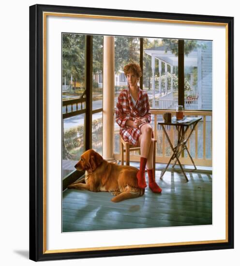 Nanny And Rose-Scott Prior-Framed Art Print