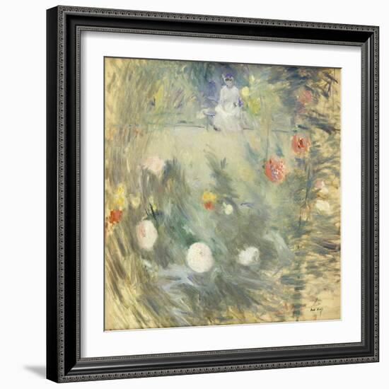 Nanny at the End of the Garden; Nourrice Au Fond D'Un Jardin, 1880-Berthe Morisot-Framed Giclee Print