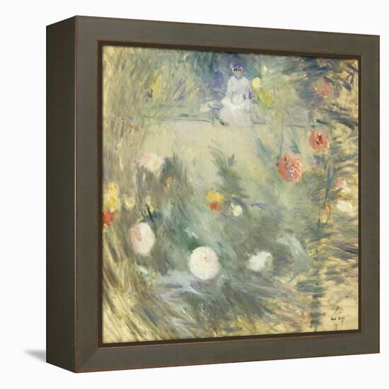 Nanny at the End of the Garden-Berthe Morisot-Framed Premier Image Canvas
