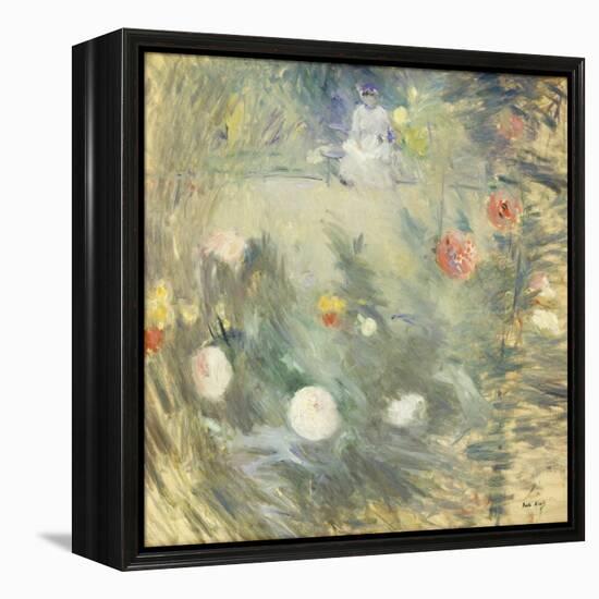 Nanny at the End of the Garden-Berthe Morisot-Framed Premier Image Canvas