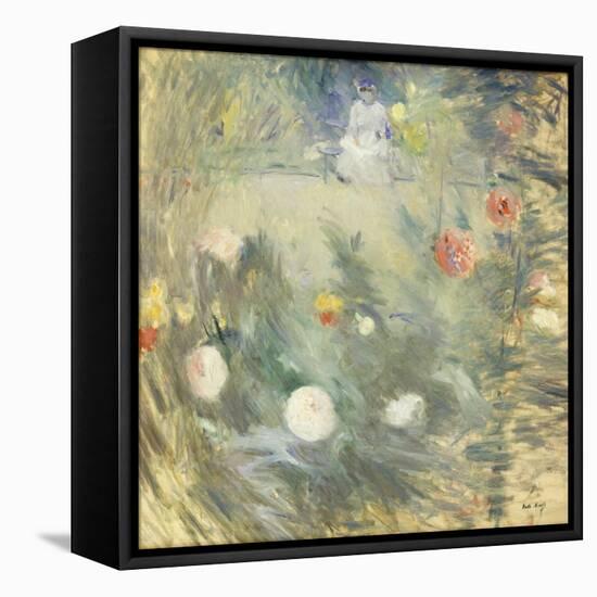 Nanny at the End of the Garden-Berthe Morisot-Framed Premier Image Canvas