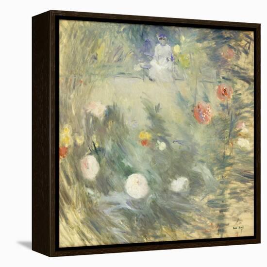 Nanny at the End of the Garden-Berthe Morisot-Framed Premier Image Canvas