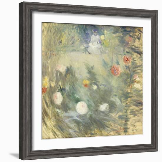 Nanny at the End of the Garden-Berthe Morisot-Framed Giclee Print