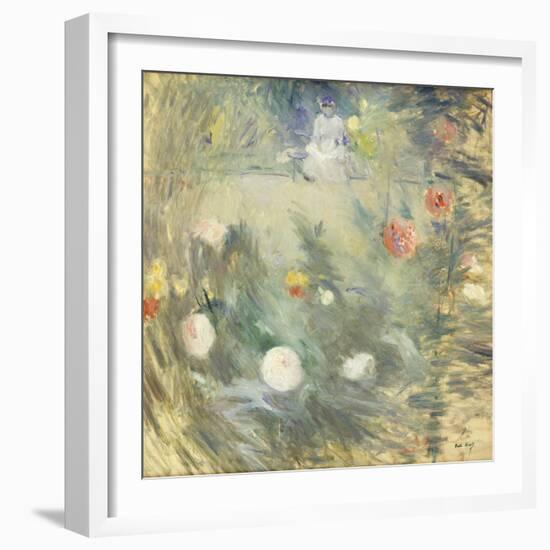 Nanny at the End of the Garden-Berthe Morisot-Framed Giclee Print