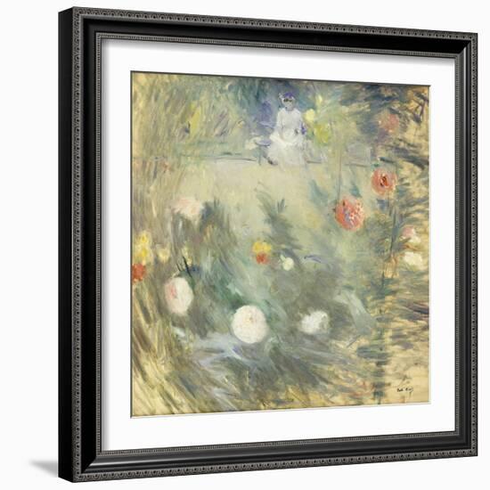 Nanny at the End of the Garden-Berthe Morisot-Framed Giclee Print