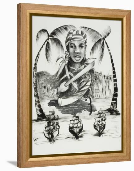 Nanny of the Maroons-Ikahl Beckford-Framed Premier Image Canvas