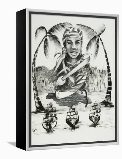 Nanny of the Maroons-Ikahl Beckford-Framed Premier Image Canvas