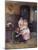 Nanny with Children-Helen Allingham-Mounted Art Print