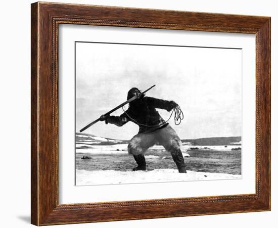 Nanook Of The North, Nanook, 1922-null-Framed Photo