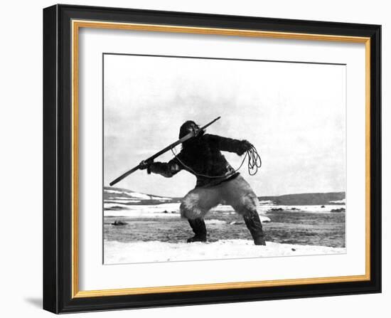 Nanook Of The North, Nanook, 1922-null-Framed Photo