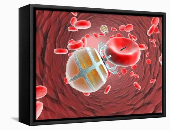 Nanorobot In the Bloodstream-Christian Darkin-Framed Premier Image Canvas