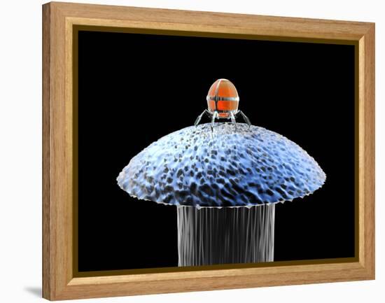 Nanorobot on Pin-Christian Darkin-Framed Premier Image Canvas