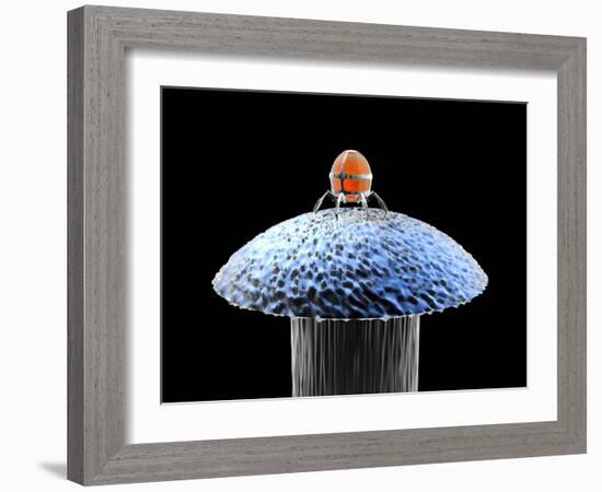 Nanorobot on Pin-Christian Darkin-Framed Photographic Print