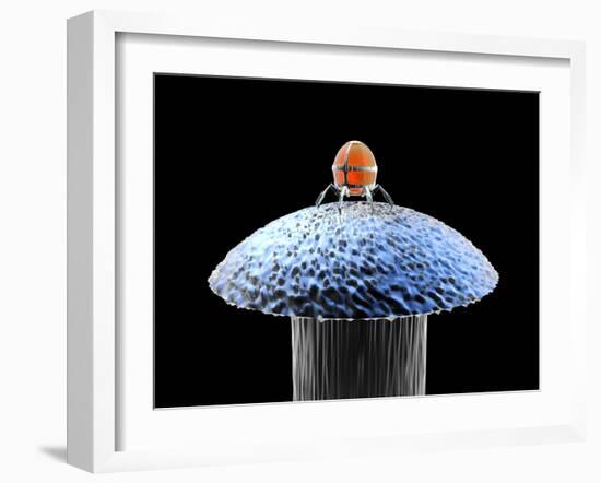 Nanorobot on Pin-Christian Darkin-Framed Photographic Print