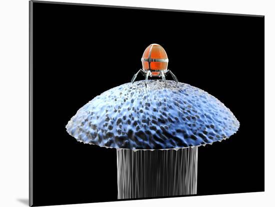 Nanorobot on Pin-Christian Darkin-Mounted Photographic Print