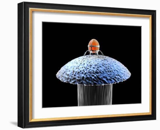 Nanorobot on Pin-Christian Darkin-Framed Photographic Print