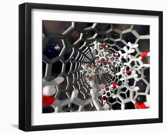 Nanotube Drug Delivery, Artwork-Equinox Graphics-Framed Photographic Print