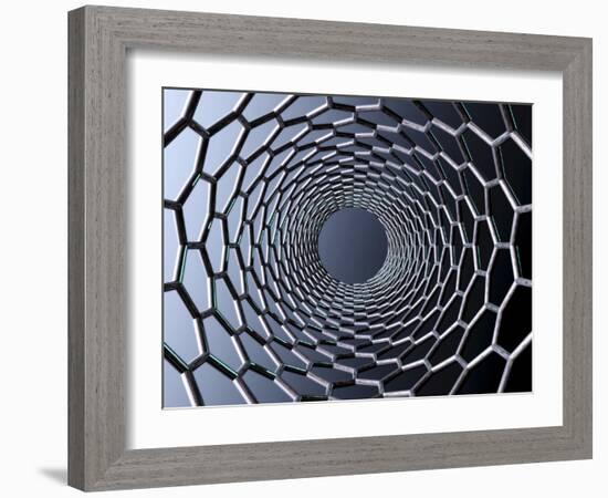 Nanotube Technology, Computer Artwork-Laguna Design-Framed Photographic Print