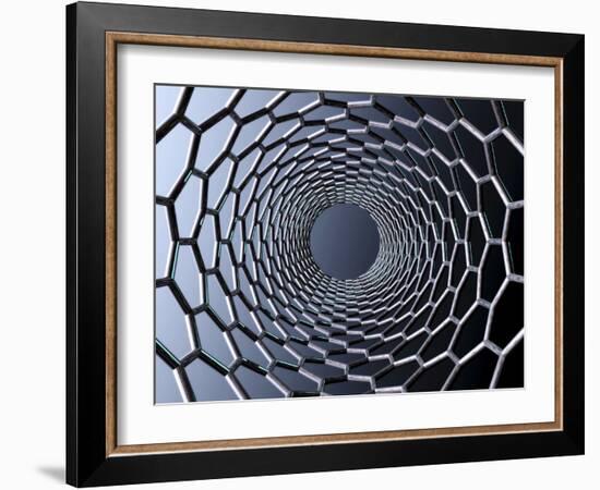 Nanotube Technology, Computer Artwork-Laguna Design-Framed Photographic Print