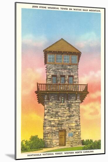 Nantahala Tower, Western North Carolina-null-Mounted Art Print