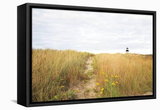 Nantucket lighthouse-null-Framed Premier Image Canvas