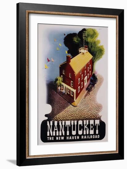 Nantucket Poster-Ben Nason-Framed Giclee Print