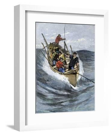 Nantucket Sleigh-Ride in Which a Longboat Is Pulled by a Harpoon