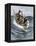 Nantucket Sleigh-Ride in Which a Longboat Is Pulled by a Harpoon Line Lodged in a Whale-null-Framed Premier Image Canvas