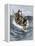 Nantucket Sleigh-Ride in Which a Longboat Is Pulled by a Harpoon Line Lodged in a Whale-null-Framed Premier Image Canvas