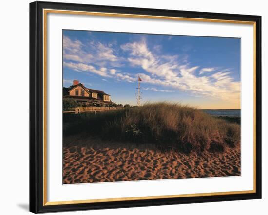 Nantucket Town at Dawn, MA-Walter Bibikow-Framed Photographic Print