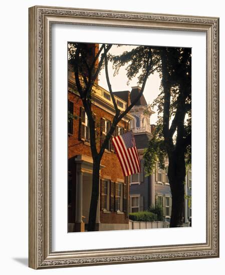 Nantucket Town, Nantucket Island, Massachusetts, USA-Walter Bibikow-Framed Photographic Print