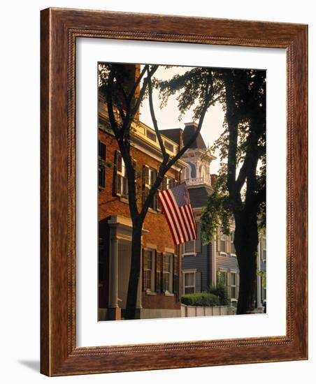 Nantucket Town, Nantucket Island, Massachusetts, USA-Walter Bibikow-Framed Photographic Print