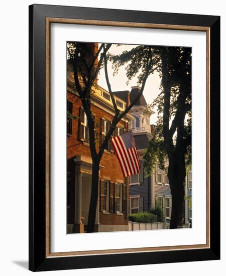 Nantucket Town, Nantucket Island, Massachusetts, USA-Walter Bibikow-Framed Photographic Print