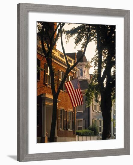 Nantucket Town, Nantucket Island, Massachusetts, USA-Walter Bibikow-Framed Photographic Print