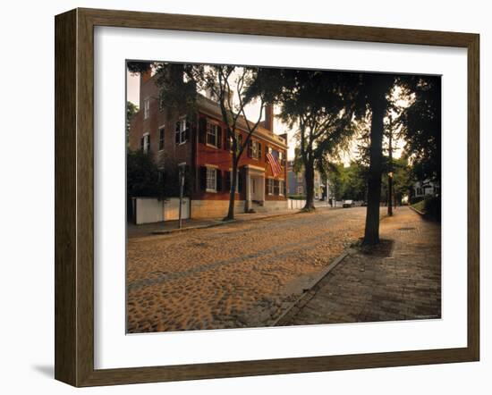 Nantucket Town, Nantucket Island, Massachusetts, USA-Walter Bibikow-Framed Photographic Print