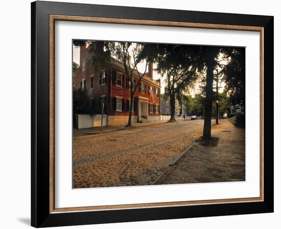 Nantucket Town, Nantucket Island, Massachusetts, USA-Walter Bibikow-Framed Photographic Print