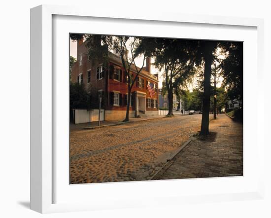 Nantucket Town, Nantucket Island, Massachusetts, USA-Walter Bibikow-Framed Photographic Print