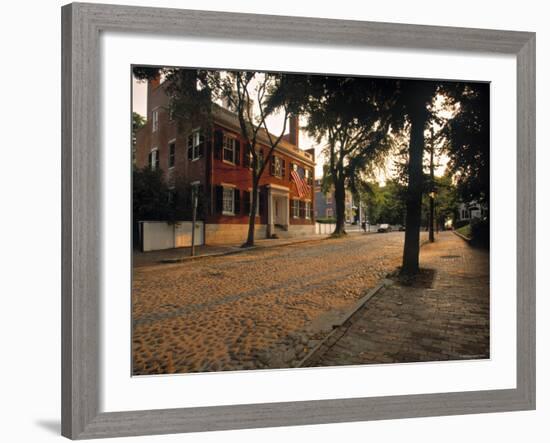 Nantucket Town, Nantucket Island, Massachusetts, USA-Walter Bibikow-Framed Photographic Print