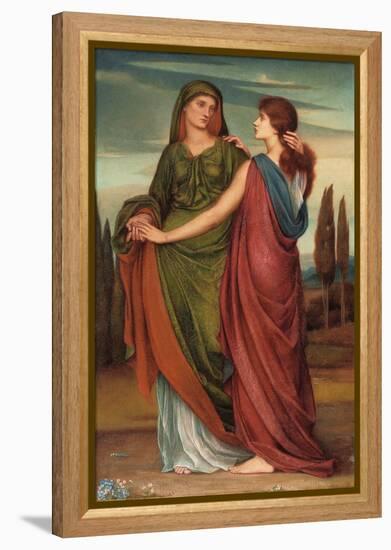 Naomi and Ruth, 1887-Evelyn De Morgan-Framed Premier Image Canvas