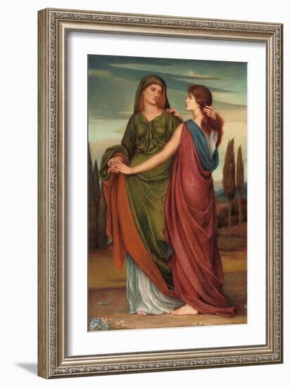 Naomi and Ruth, 1887-Evelyn De Morgan-Framed Giclee Print