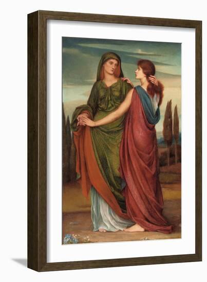 Naomi and Ruth, 1887-Evelyn De Morgan-Framed Giclee Print