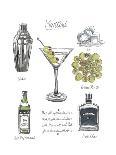 Classic Cocktail - Martini-Naomi McCavitt-Art Print