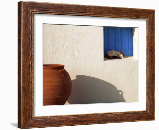 Nap Time in Mykonos-Les Mumm-Framed Photographic Print