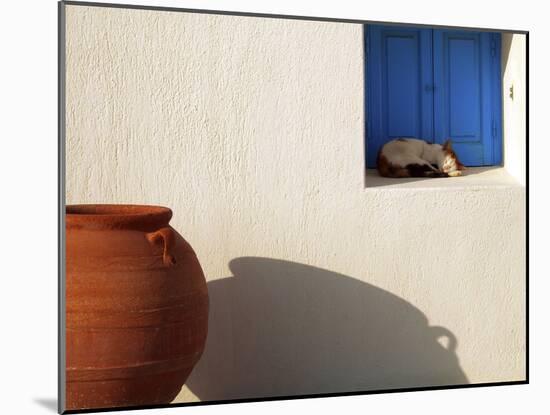 Nap Time in Mykonos-Les Mumm-Mounted Photographic Print