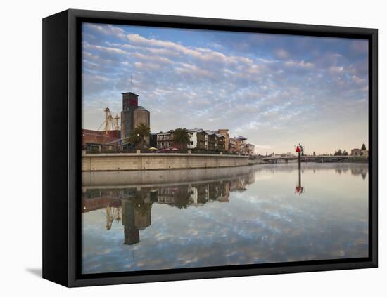 Napa Riverfront Development, Napa Valley Wine Country, Northern California, Usa-Walter Bibikow-Framed Premier Image Canvas