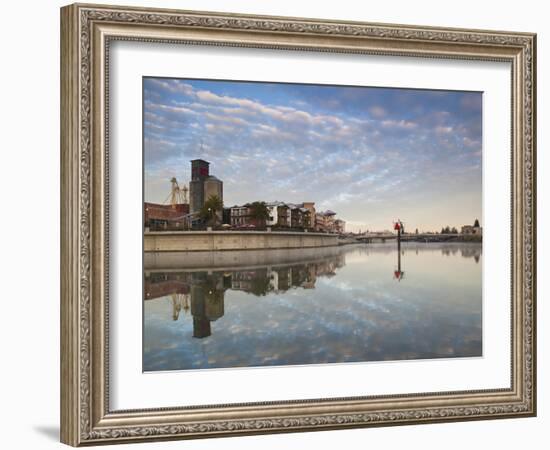 Napa Riverfront Development, Napa Valley Wine Country, Northern California, Usa-Walter Bibikow-Framed Photographic Print