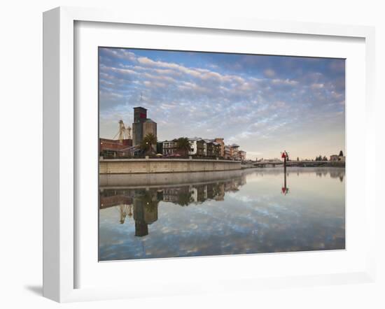 Napa Riverfront Development, Napa Valley Wine Country, Northern California, Usa-Walter Bibikow-Framed Photographic Print