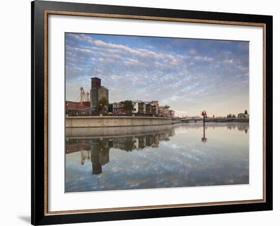 Napa Riverfront Development, Napa Valley Wine Country, Northern California, Usa-Walter Bibikow-Framed Photographic Print